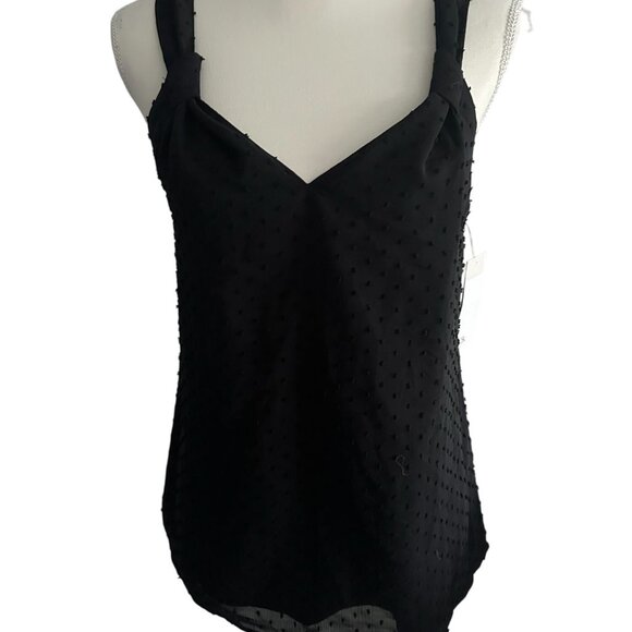 NORDSTROM RACK Black Patterned Tank Top Size Small NEW New with tags - Picture 1 of 7